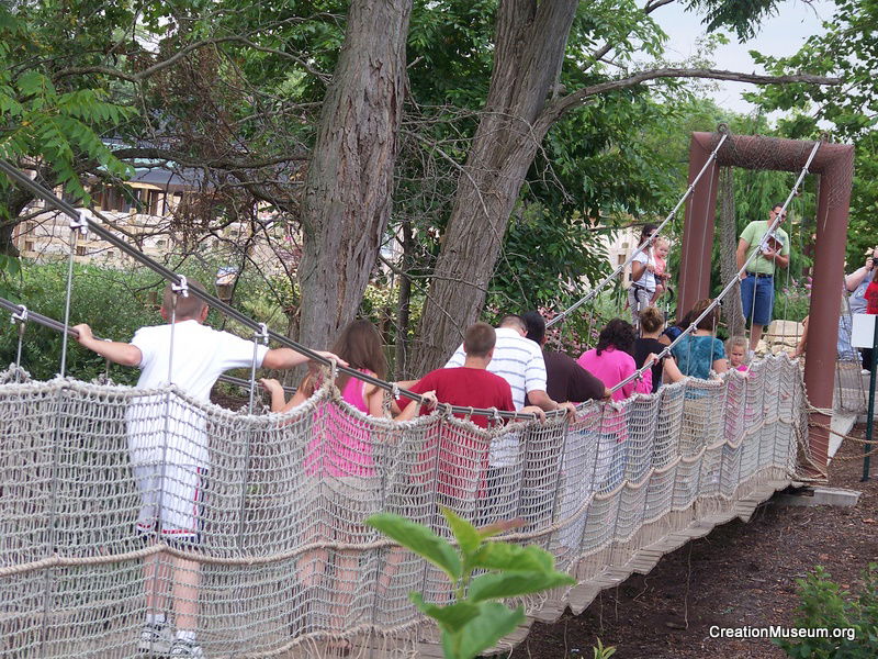 Very popular suspension bridge