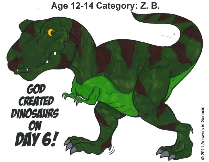 Dinosaur Coloring Contest Winners