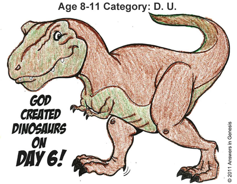 Dinosaur Coloring Contest Winners