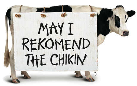 The famous Chick-fil-A cow!