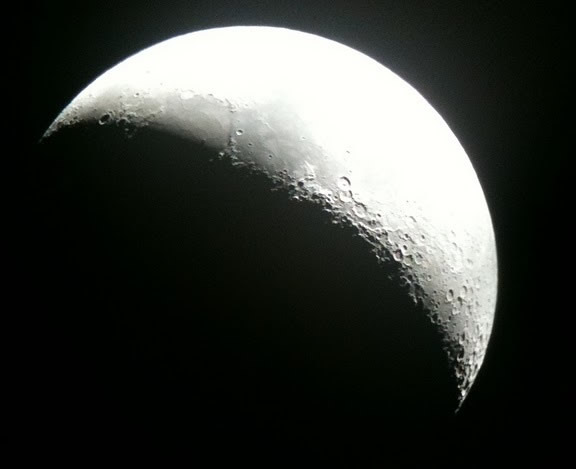 Moon Through Telescope