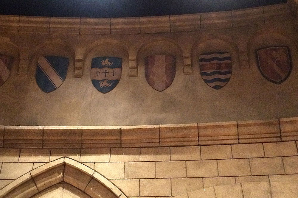 Shields on Wall