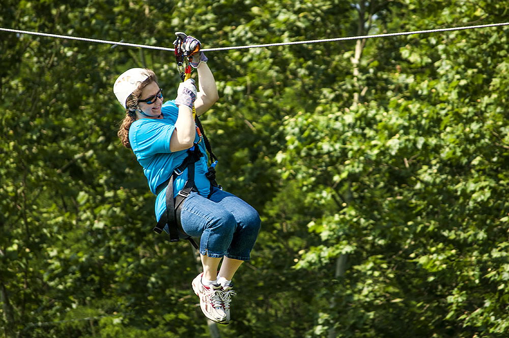 Zipping Through the Woods