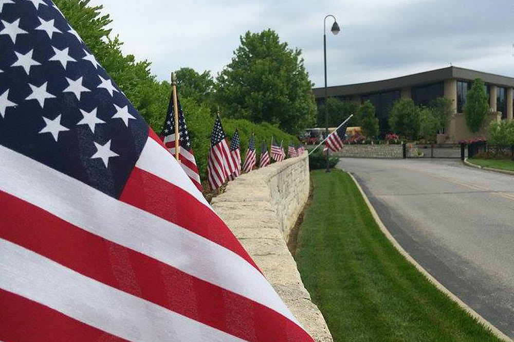 Flags on Museum Drive
