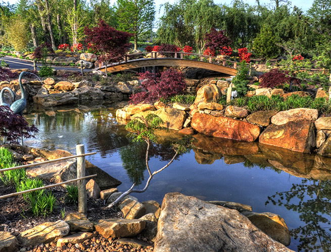 Bridge in Creation Museum Botanical Gardens