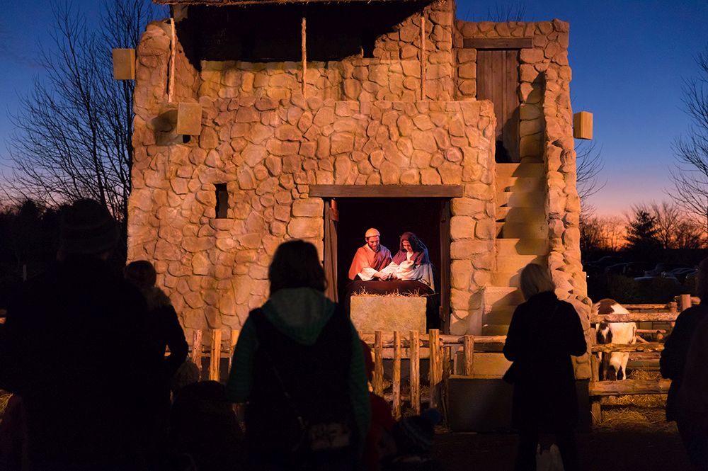 Live Nativity at ChristmasTown at the Creation Museum