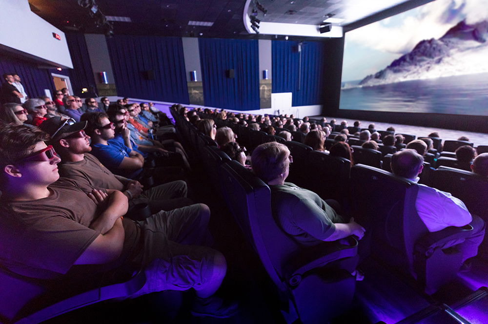 Guests Watching 4D Theater