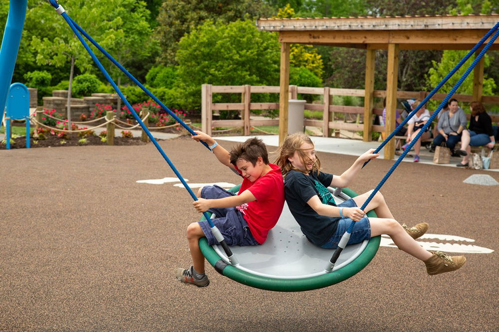 Kids on Children's Adventure Area