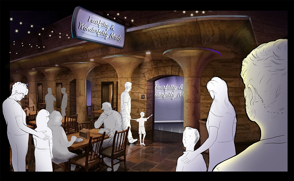 Concept Art for Fearfully and Wonderfully Made Exhibit