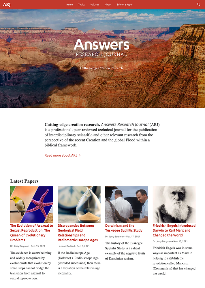 Answers Research Journal Website
