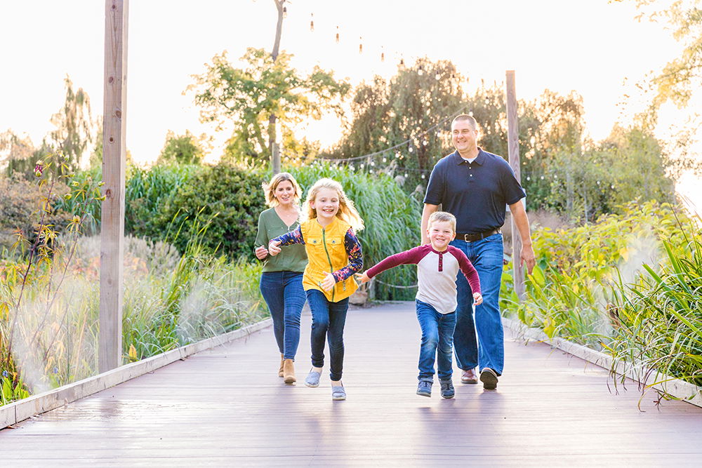 Family in the Botanical Gardens