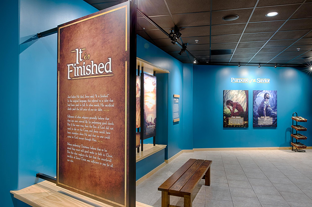It Is Finished Sign at the Creation Museum
