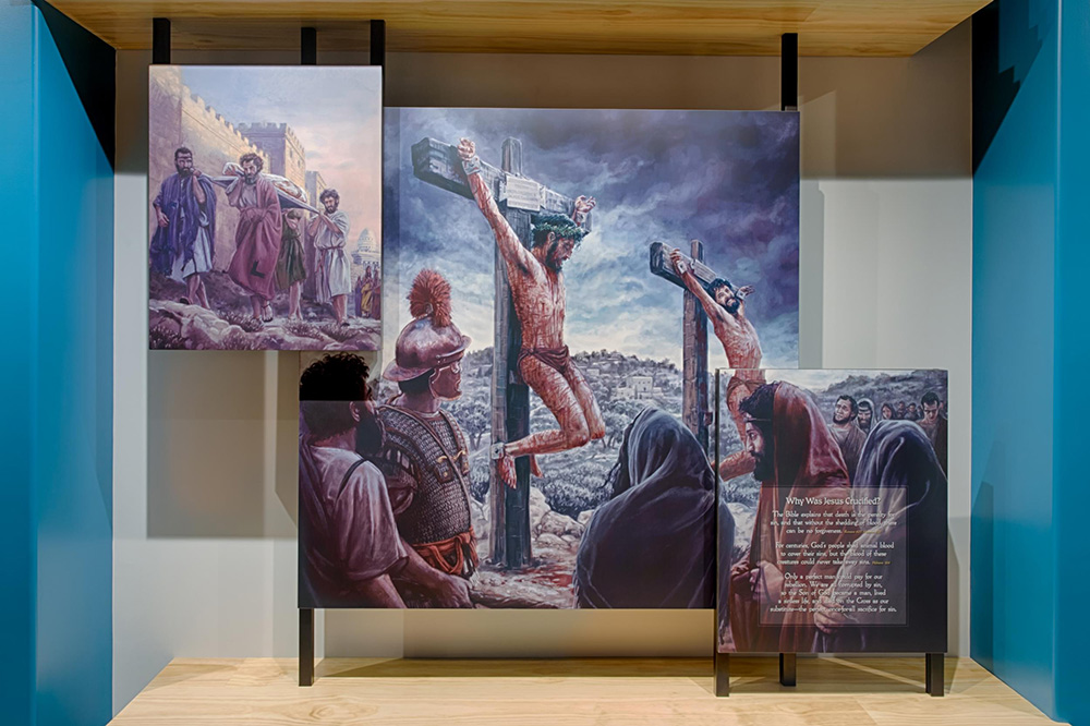 Jesus on the Cross Illustration at the Creation Museum
