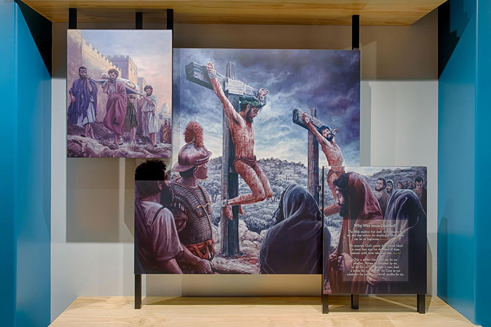 Jesus on the Cross Illustration at the Creation Museum