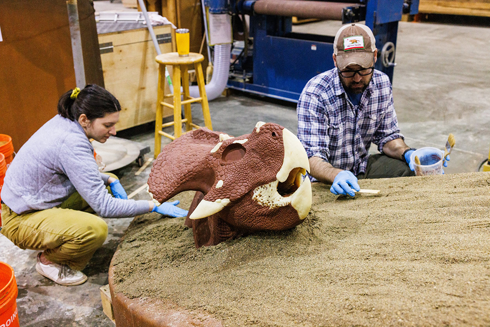 Protoceratops Fossilization Work
