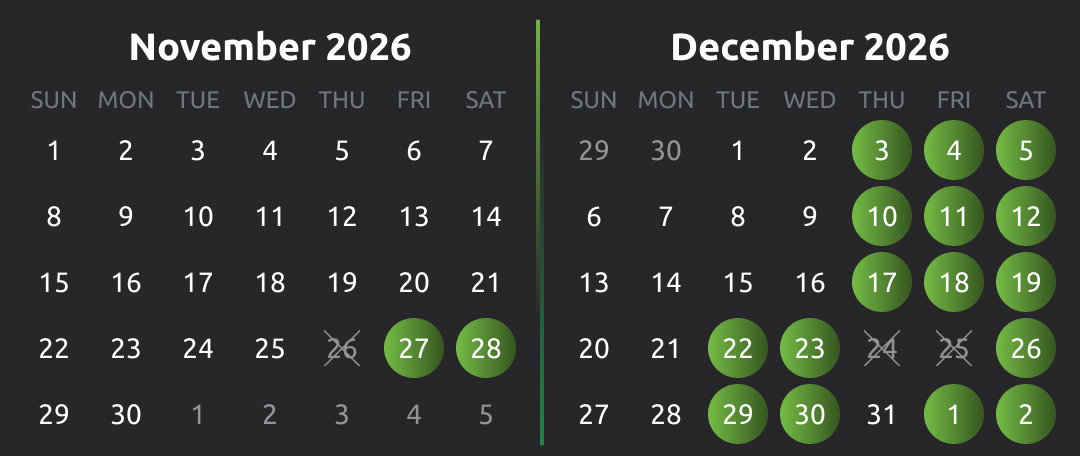 Christmas at the Creation Museum Calendar
