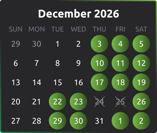 December calendar