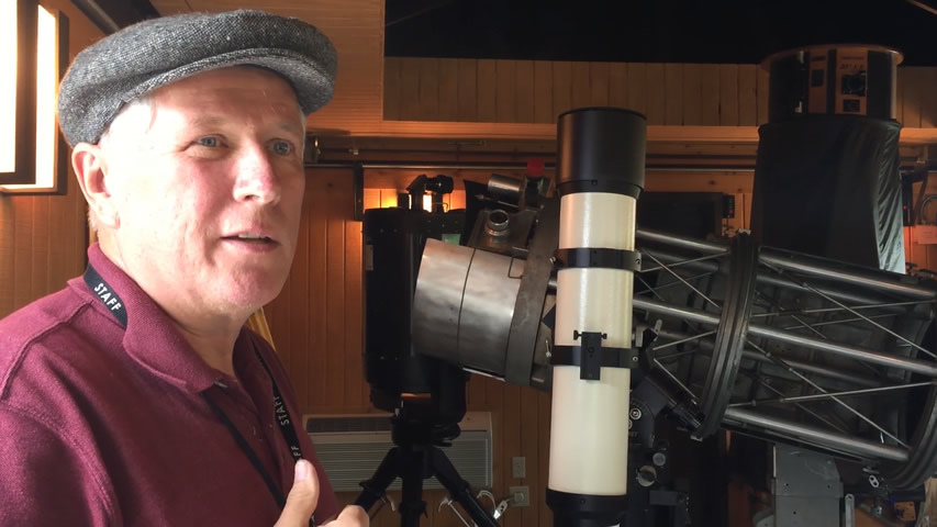 Astronomer Shows How to Open the Observatory Roof