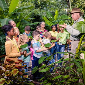 Guests outside for Discover Program